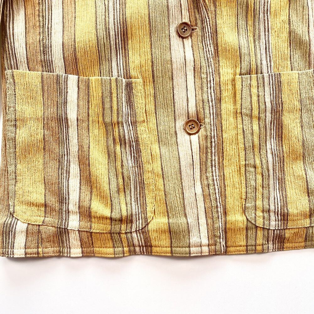 Vintage 1960's Tokyo Women Gold Stripe French Inspired Blazer 7 Small - Picture 3 of 13